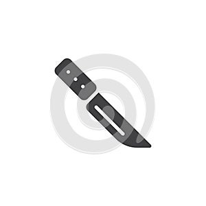 Kitchen knife vector icon