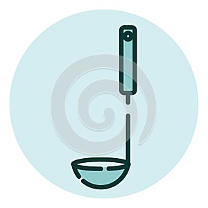 Kitchen laddle, icon