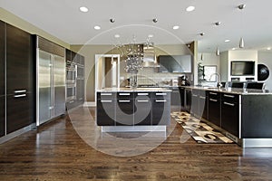 Kitchen in luxury home