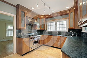 Kitchen in luxury home