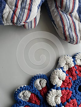 Kitchen oven cloth crotchet