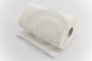 Kitchen Paper Towel on a White Background