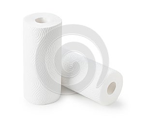 Kitchen paper on a white background