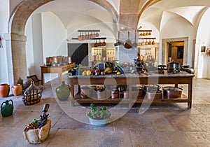 Kitchen in Pena Palace - Sintra Portugal