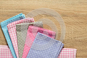 Kitchen rags in various colors