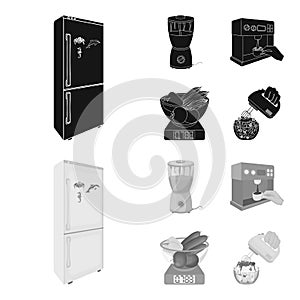 Kitchen, refreshment, restaurant and other web icon in black,monochrom style.buttons, numbers, food icons in set