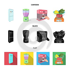 Kitchen, refreshment, restaurant and other web icon in cartoon,black,flat style.buttons, numbers, food icons in set