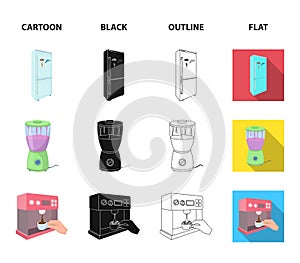 Kitchen, refreshment, restaurant and other web icon in cartoon,black,outline,flat style.buttons, numbers, food icons in