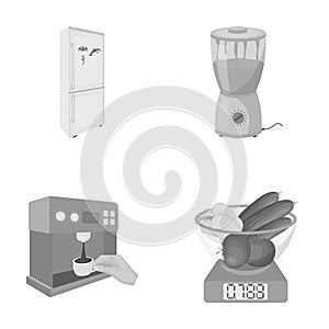 Kitchen, refreshment, restaurant and other web icon in monochrome style.buttons, numbers, food icons in set collection.