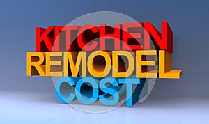 Kitchen remodel cost on blue