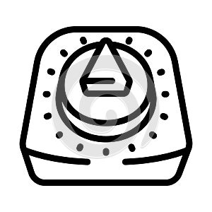 Kitchen retro timer icon, outline style