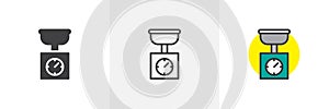 Kitchen scales different style icon