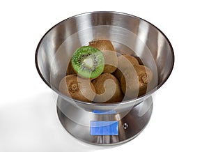 Kitchen Scales with Kiwis