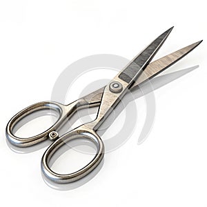 Kitchen scissors icon 3D illustration