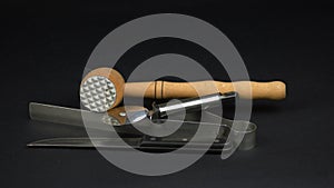 Kitchen set. Meat processing accessories.