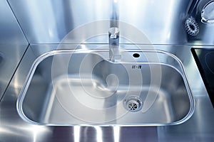 Kitchen silver sink modern decoration house