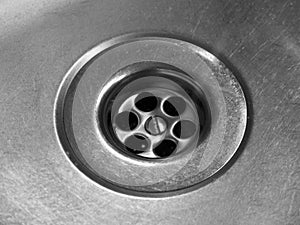 Kitchen sink drain hole