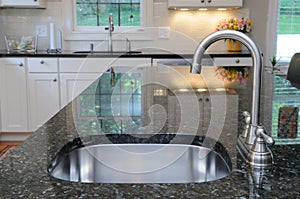 Kitchen Sink on Granite Counter