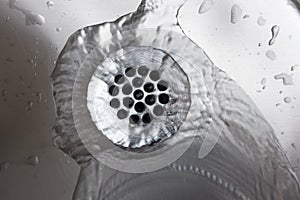 Running water down the drain