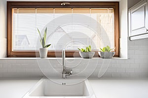 Kitchen with sink and window