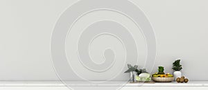 Kitchen space in house.