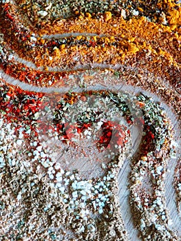 Kitchen still life with spices