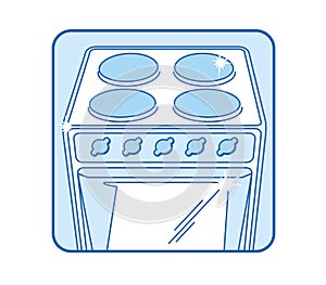 Kitchen stove Icon