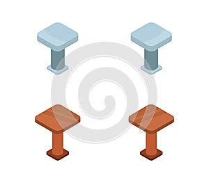 Kitchen table icon illustrated in vector on white background