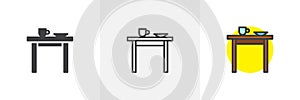 Kitchen table different style icon