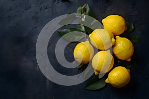 Kitchen table lemons, a burst of freshness