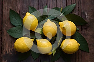 Kitchen table lemons, a burst of freshness