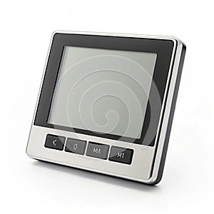 Kitchen timer with digital display isolated on white background