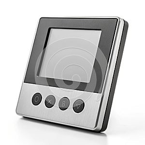 Kitchen timer with digital display on white background