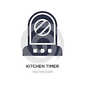 kitchen timer icon on white background. Simple element illustration from Technology concept