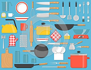 Kitchen tools set.