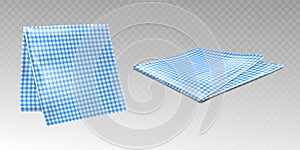 Kitchen towel or tablecloth with chequered print