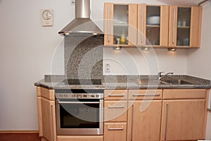 Kitchen unit with granite top