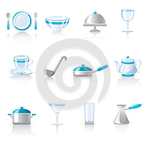 Kitchen utensil icons