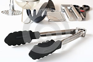 Kitchen Utensil Tongs photo