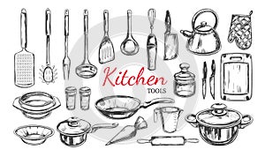 Kitchen utensil, tools set 1