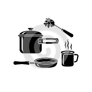 Kitchen Utensils Icon Set