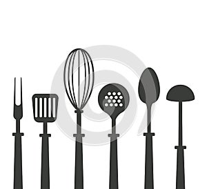 Kitchen utensils icons