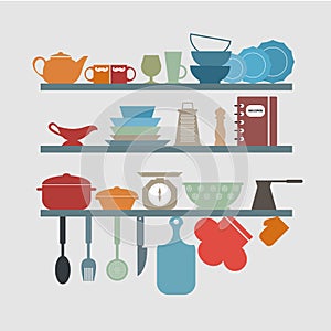 Kitchen utensils icons