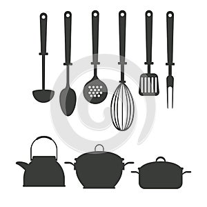 Kitchen utensils icons