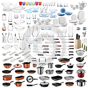 Kitchen utensils set photo