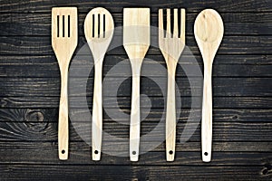Kitchen utensils on table