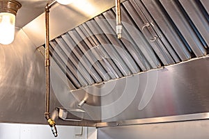 Kitchen ventilation and fire suppression system.