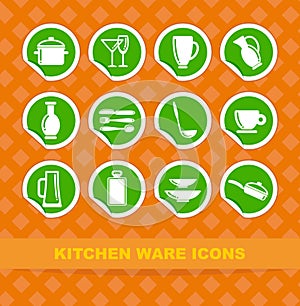 Kitchen ware icons