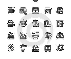 Kitchen Well-crafted Pixel Perfect Vector Solid Icons