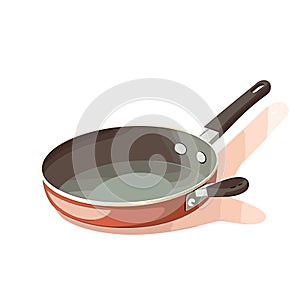 Kitchen Whimsy: Cartoon-Style Frying Pan and Utensils